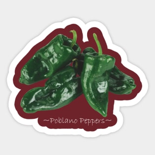 Poblano Peppers Sticker